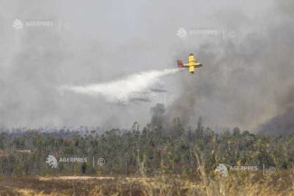 Un incendiu forestier activ în sud-vestul Spaniei s-a extins pe 4.000 de hectare