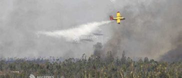 Un incendiu forestier activ în sud-vestul Spaniei s-a extins pe 4.000 de hectare