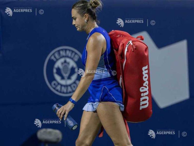 Tenis: Arina Sabalenka, eliminată în optimi de finală la Toronto (WTA)