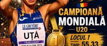 Atletism: Alexandra Ștefania Uță, medaliată cu aur la Mondialele U20 în proba de 400 m garduri