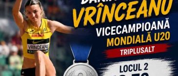 Atletism: Daria Vrînceanu a câștigat argintul la triplusalt, la Mondialele Under-20