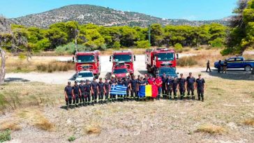 Intervenții și misiuni ale pompierilor români în Franța și Grecia, în cadrul programului de pre-poziționare european