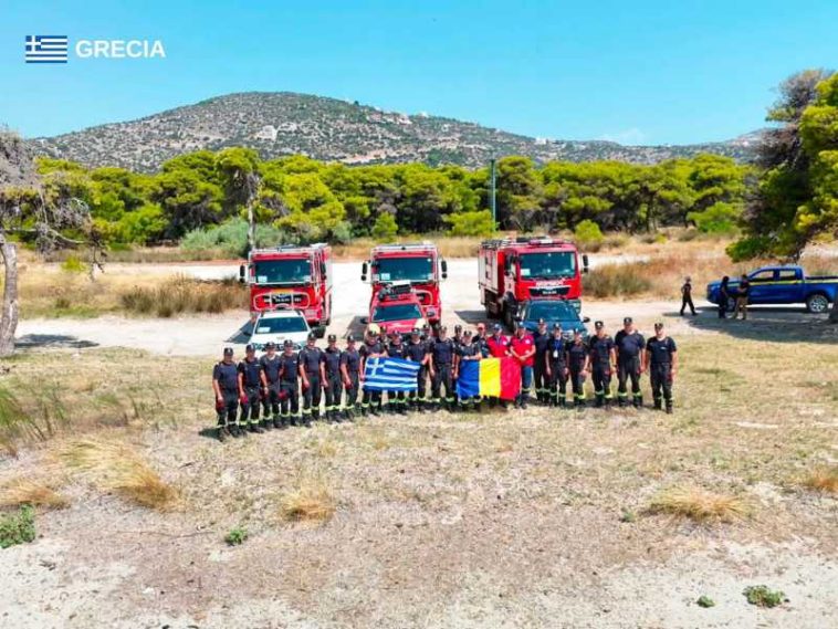Intervenții și misiuni ale pompierilor români în Franța și Grecia, în cadrul programului de pre-poziționare european