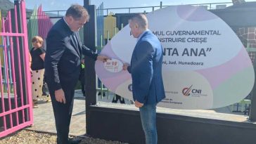 Hunedoara: O nouă creșă construită prin Programul ‘Sfânta Ana’, inaugurată de ministrul Cseke Attila în Uricani