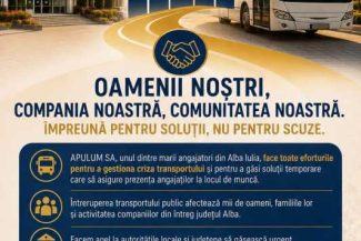 Oprirea transportului public în Alba Iulia și în zona limitrofă afectează activitatea fabricilor