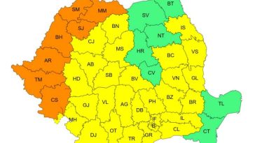 Cod portocaliu de caniculă în Caraș-Severin, Timiș, Arad, Bihor, Satu Mare, Sălaj și Maramureș, până miercuri dimineața