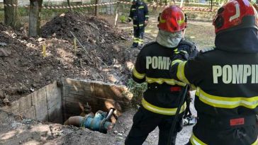 Argeș: Conductă de gaze spartă în timpul unor lucrări pe o stradă din Pitești