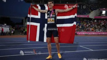 Atletism: Norvegianul Jakob Ingebrigtsen, campion european în proba de 5.000 m