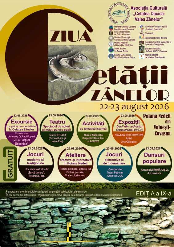 Covasna: ‘Ziua Cetății Zânelor’ – excursie ghidată la cetatea dacică, spectacole, ateliere și jocuri tradiționale