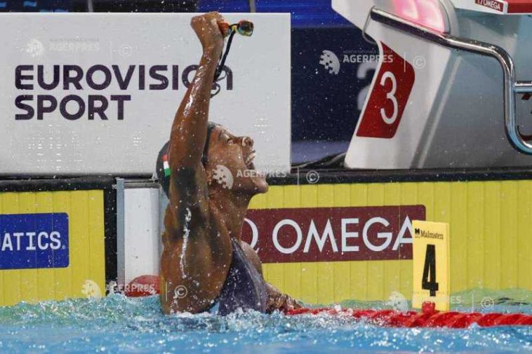 Natație: Italianca Sara Curtis a doborât recordul mondial la 50 m spate, la Europenele de la Paris