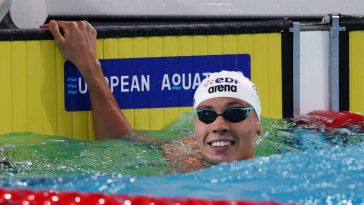 Înot: David Popovici, calificat în semifinalele probei de 200 m liber, la Europene, cu al patrulea timp din serii