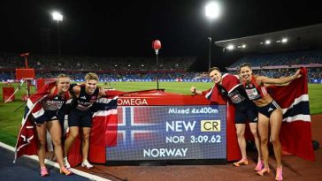 Atletism: Norvegia a refuzat medalia de aur de la ștafeta mixtă 4×400 m din cauza unei erori