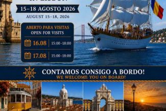 Bricul ‘Mircea’ sărbătorește Ziua Marinei Române la Lisabona