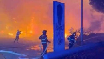 Croația/ Evacuări într-o localitate turistică afectată de un incendiu forestier violent