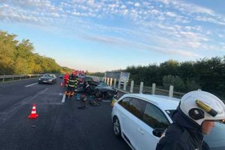 Sibiu: Accident cu patru persoane rănite pe Autostrada A1, în apropiere de Săliște