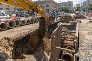 Primăria Capitalei modernizează rețeaua de canalizare din zona Gării de Nord; are aproape 100 de ani (GALERIE FOTO)