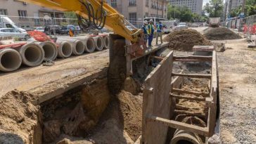 Primăria Capitalei modernizează rețeaua de canalizare din zona Gării de Nord; are aproape 100 de ani (GALERIE FOTO)