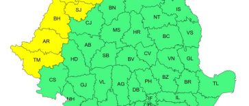 Cod galben de caniculă, duminică, în șase județe din vest și nord-vest