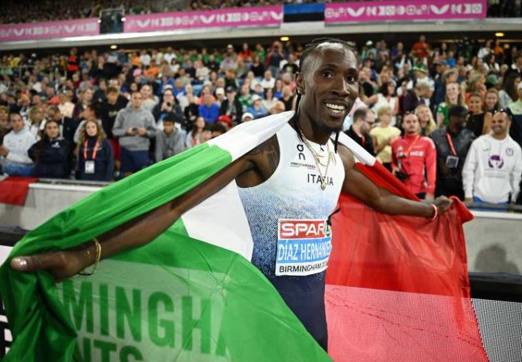 Atletism: Italianul Diaz Hernandez, aur la triplu salt și al patrulea performer din istorie la Europenele de la Birmingham