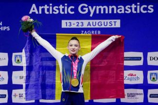 Gimnastică artistică: Aniela Tudor, medaliată cu aur la sărituri, la Europenele de junioare