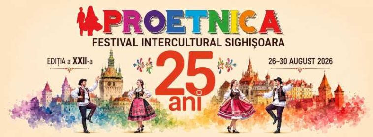 Mureș: Festivalul ”ProEtnica 2026” a anunțat programul jubiliar, peste 880 de participanți sunt așteptați la Sighișoara