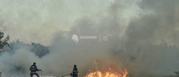 Giurgiu: Pompierii se deplasează în localități pentru a preveni populația cu privire la pericolul incendierii vegetației uscate, pe caniculă