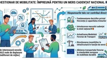 ARF lansează chestionarul de mobilitate, pentru introducerea mersului de tren cadențat în jurul marilor orașe