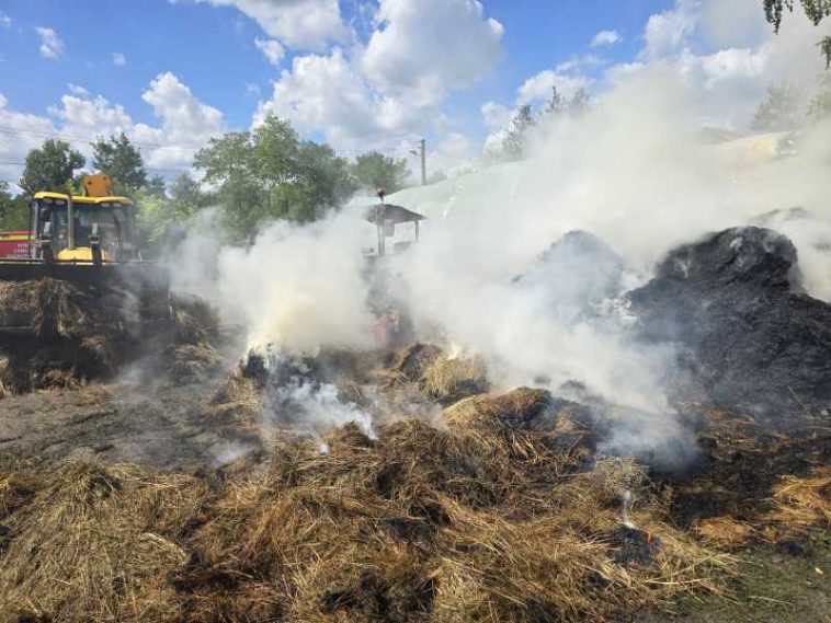 Botoșani: Zece tone de furaje au ars în urma unui incendiu, în localitatea Rediu