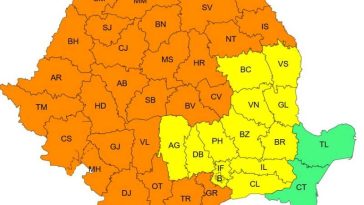 Cod portocaliu de caniculă în 27 de județe, vineri; temperaturile ating 40 de grade