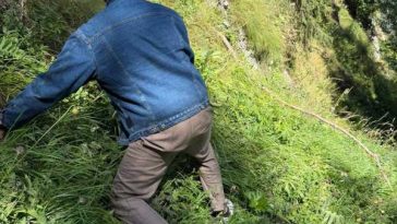 Prahova: Un turist străin care a urcat pe munte cu încălțăminte de stradă și cu bagaje – recuperat de salvamontiști