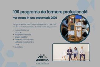 ANOFM: 109 programe de formare profesională vor începe în sptembrie 2026, la nivel național