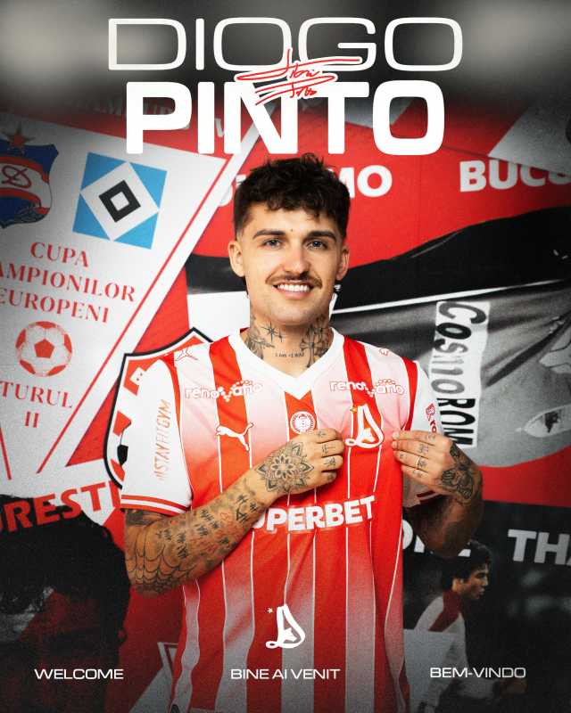 Fotbal: Dinamo l-a transferat pe mijlocașul portughez Diogo Pinto