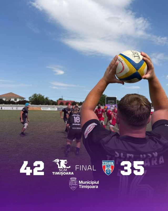Rugby: Victorii pentru SCM Timișoara și Știința Baia Mare, în Liga Națională