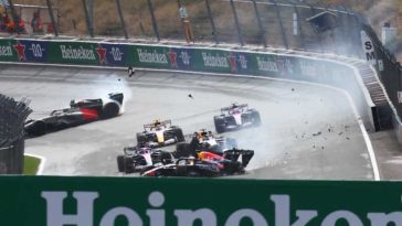 Auto – F1: Max Verstappen a abandonat în primul tur al Marelui Premiu al Olandei după un accident