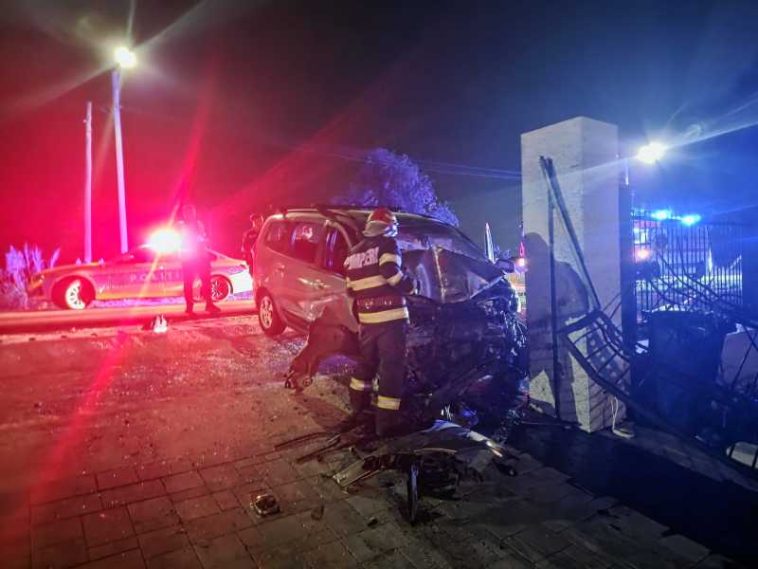 Giurgiu: Cinci persoane între 11 și 40 de ani – transportate la spitale din capitală, în urma unui accident pe DJ 611
