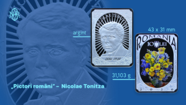 BNR lansează luni prima monedă în formă de tablou, colorată, din argint, din seria ‘Pictori români’
