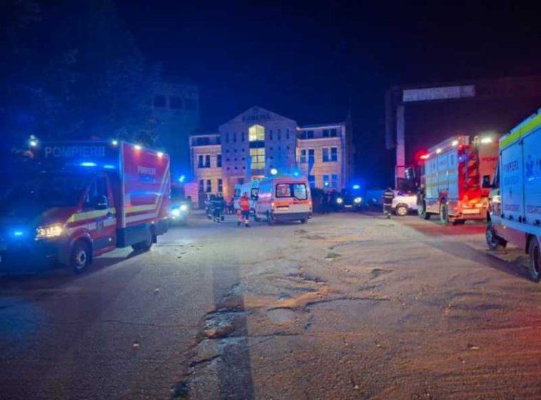 Arad: Incendiul de la centrul medical – pornit de un bătrân care a dat foc unor ziare în salon