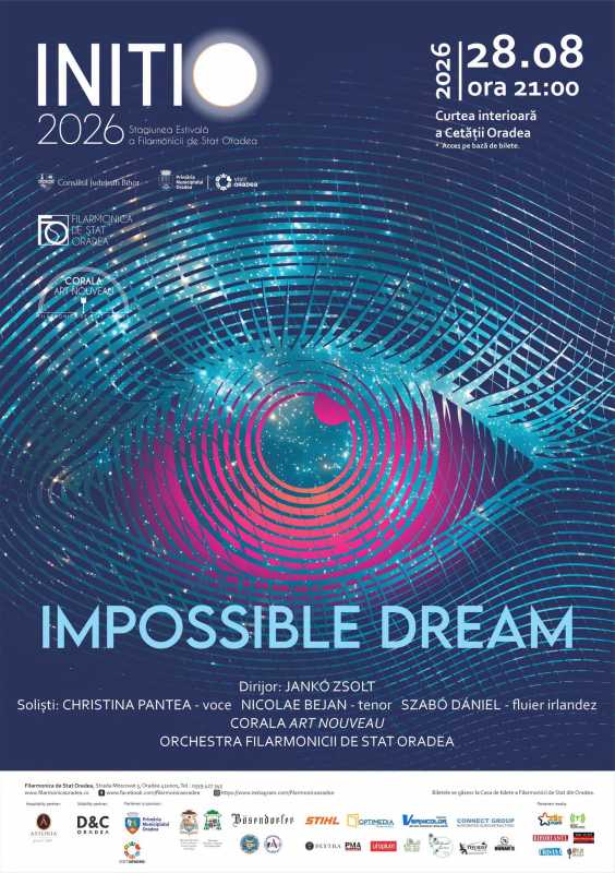 Bihor: ”Impossible Dream”, concert vocal-simfonic în Cetatea Oradea, cu melodii celebre, povești de iubire și sonorități de film