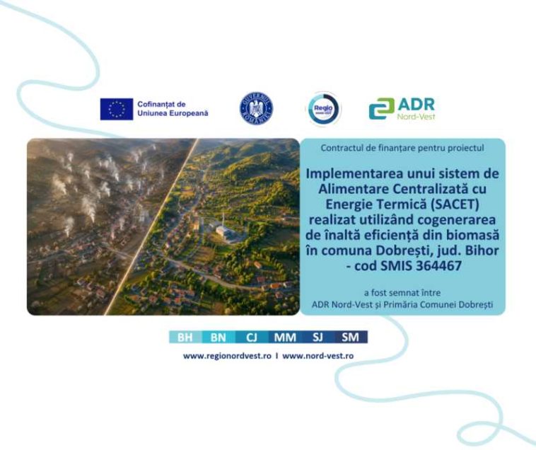Bihor: Un proiect inovativ pe biomasă, de peste 51 milioane de lei, va fi realizat în comuna Dobrești