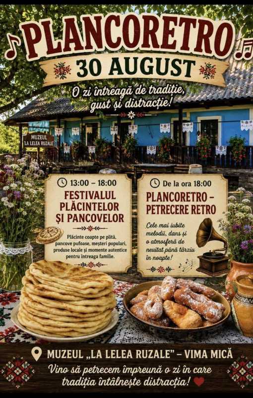 Maramureș: Plăcintele și pancovele, prilej de festival, concurs și muzică retro la Vima Mică
