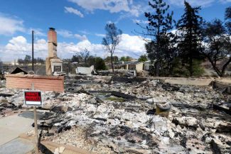 Zeci de case distruse de un incendiu de vegetație în statul american Nevada