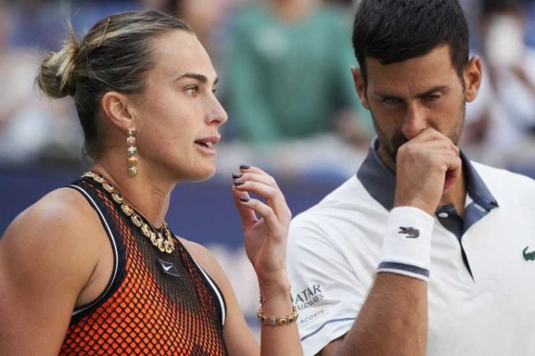 Tenis – US Open: Sabalenka și Djokovic, învinși în primul tur al probei de dublu mixt
