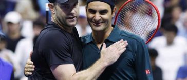 Tenis: Roger Federer l-a învins pe Andy Roddick într-un meci demonstrativ la Flushing Meadows