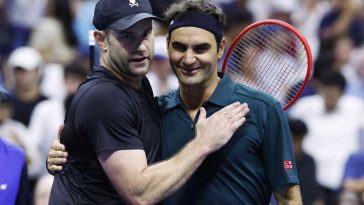 Tenis: Roger Federer l-a învins pe Andy Roddick într-un meci demonstrativ la Flushing Meadows