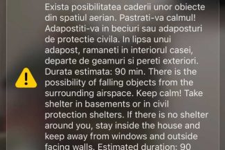 Tulcea: Un nou mesaj Ro-Alert către populație, pe fondul războiului din Ucraina