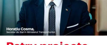 Horațiu Cosma (MTI): Patru proiecte majore de infrastructură au făcut astăzi un pas important spre execuție