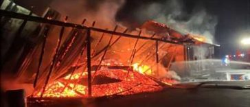 Mureș: Incendiu la un depozit de cărbuni din Bălăușeri