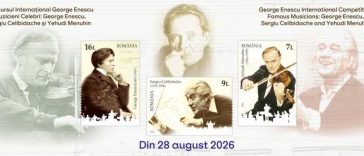 Emisiune filatelică dedicată Concursului George Enescu