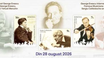 Emisiune filatelică dedicată Concursului George Enescu