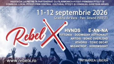 Argeș: Zece trupe vor urca pe scenă la RebelX Young Rock Festival 2026 de la Pitești